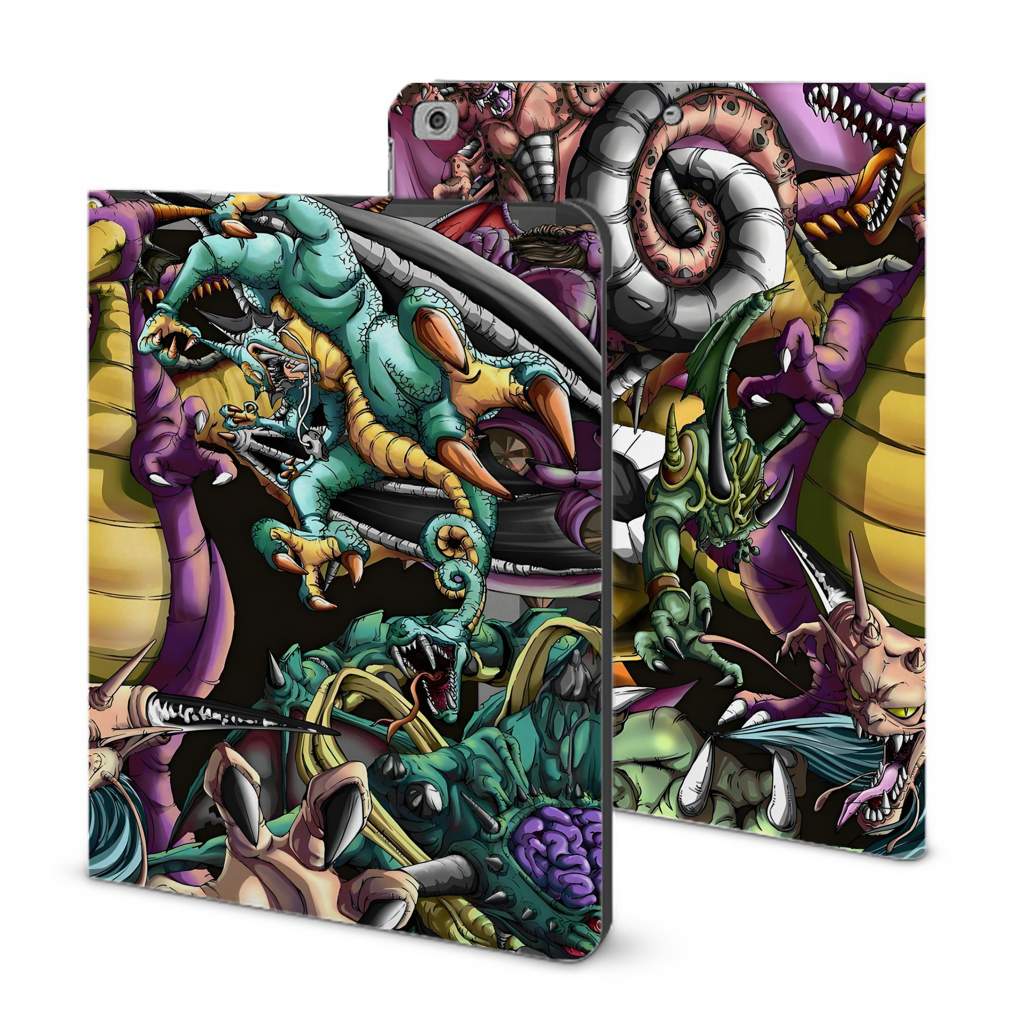 （画像用） ドラゴンクエスト Doragon Kuesuto Dragon Quest IPad ケース ブック型 PUレザー TPU 耐衝撃 軽量 薄型 ペン収納なし 全面保護 IPad 各モデル対応